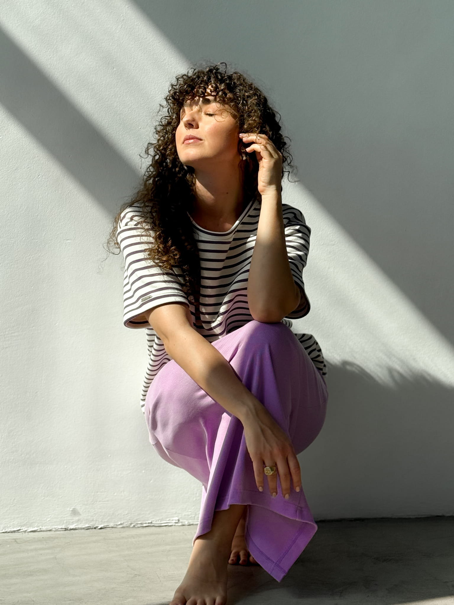 NYSSA VIOLET STRIPES